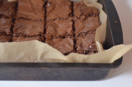 Brownies cut in squares