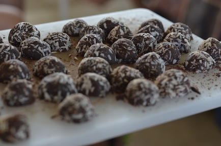 choc coconut truffles
