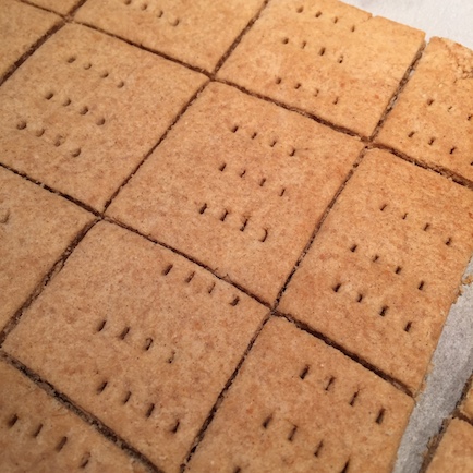 graham crackers out of the oven
