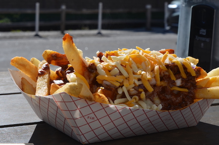Chili fries near Hearst Castle by alicedishes
