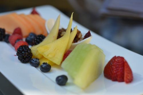 fruit plate at Bardessono