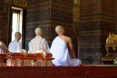 ceremony for new monks